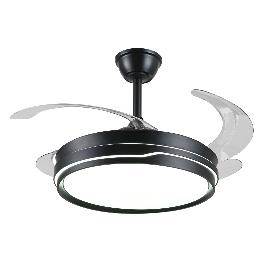 Ventilador Retractil Selina-L Negro P&B - Motor DC. 50-108cmØ.