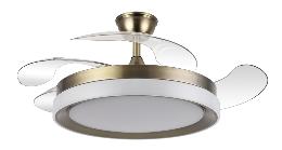 Ventilador Zenit Cuero Fabrilamp - Motor DC Ø107cm