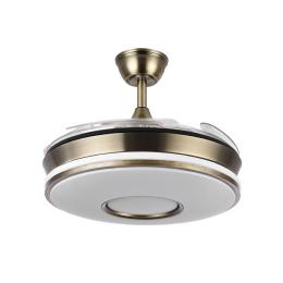 Ventilador DANI Mini Cuero - Fabrilamp. Motor DC Ø91cm