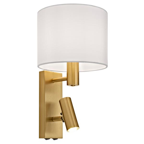 Aplique HERA laton pantalla blanca - ALEMAR