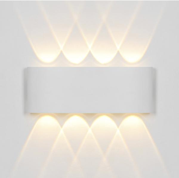 Aplique exterior KING blanco led 8w 700lm 3000k - ip54 - ALEMAR