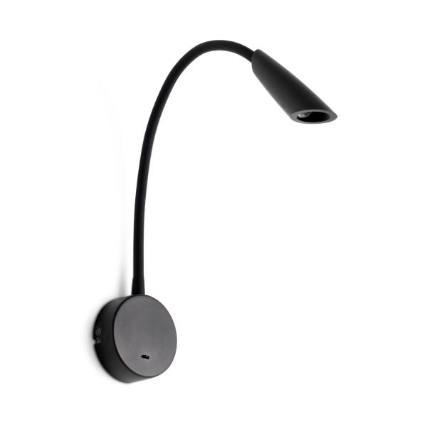 Aplique BOKEN lector negro LED Faro Barcelona 