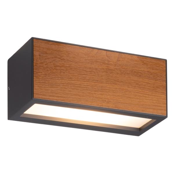 Aplique exterior Beret Gris Oscuro/Madera - 1 luz Mantra