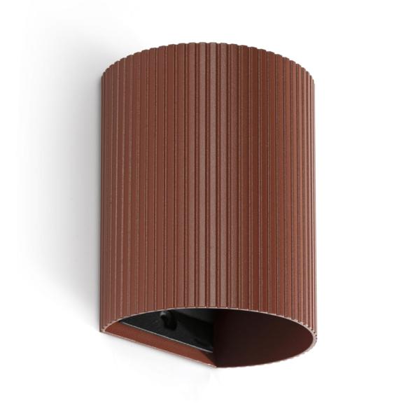 Aplique SOLE redondo terracota estriado Faro Barcelona  