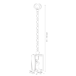 Lampara Colgante Lope Sulion - Iluminacion de exterior