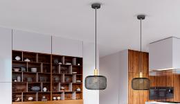 Colgante OSIRIS Negro - Schuller. Bombilla LED E27