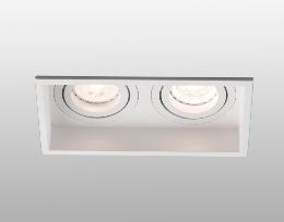 Empotrable Hyde Faro orientable Blanco 2 luces 171x89mm