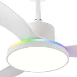 Ventilador Mandala Blanco Fabrilamp - Motor DC Ø120cm