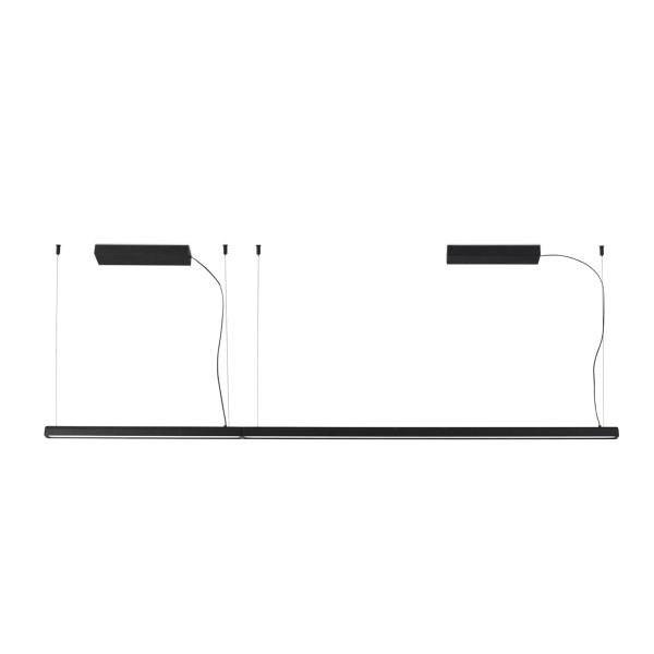 Lampara lineal VICO 1150 negra con florón Faro Barcelona