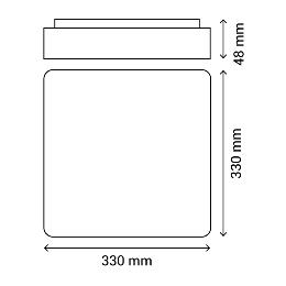 Plafon Sulion Canadian Cuadrado - Iluminacion de exterior LED