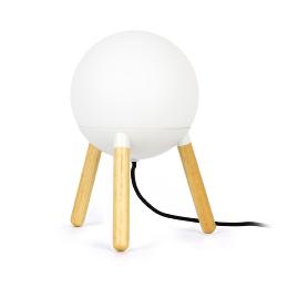 Sobremesa MINE GLASS blanca madera Faro