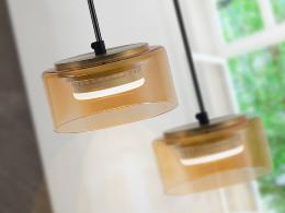 OLAIA LAMPARA 1L NEGRO-AMBAR - ILUMINACION i3 By SCHULLER