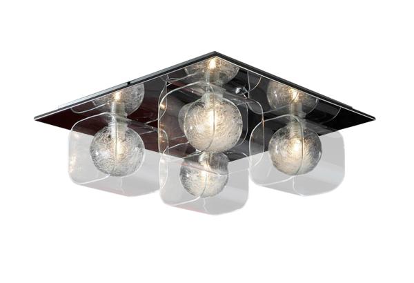 Plafón Eclipse Schuller - 4 luces tulipas doble - LED