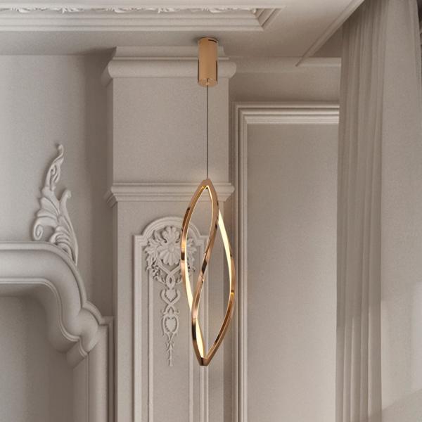 ADELE- LAMPARA PEQUEÑA ORO ROSA - SCHULLER