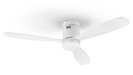 Ventilador SIROCO Blanco - Schuller - Motor DC LED Ø132cm