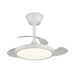 Ventilador Retractil Melody-XS Blanco P&B - Motor DC. 30-68cmØ.