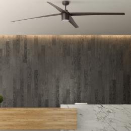 Ventilador ATTOS marrón FARO - Motor DC - Led 213cm.Ø 