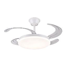 Ventilador Retractil Chloe-S Blanco P&B - Motor DC. 40-92cmØ.