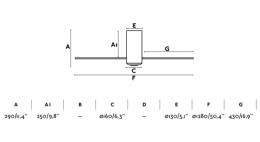 Ventilador MINI TUBE Negro Mate - Faro Ø 128cm